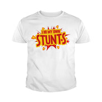 Load image into Gallery viewer, I Do My Own Stunts Kids Shirts - BustedTees.com
