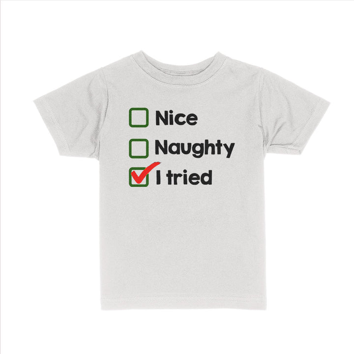 Christmas Effort Kids Shirt - BustedTees.com