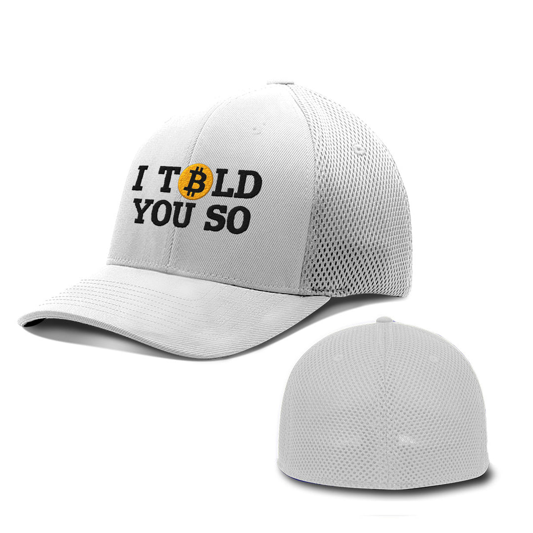 Bitcoin I Told You So Hats - BustedTees.com