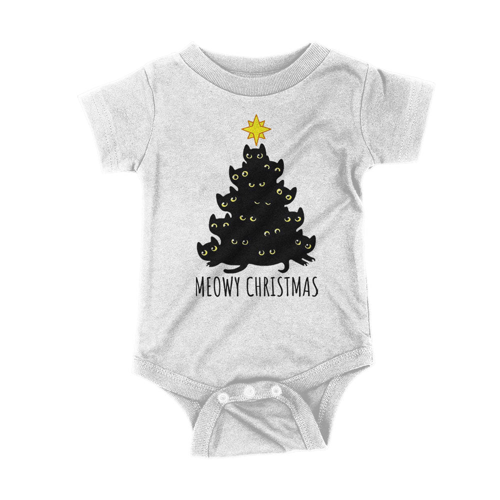 Meowy Christmas Kids Shirt - BustedTees.com