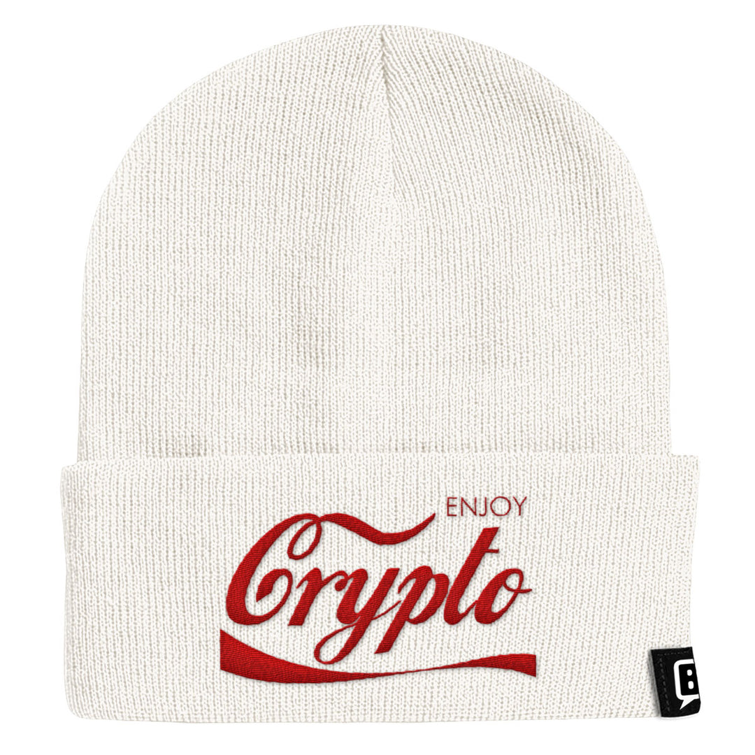 Enjoy Crypto Beanies - BustedTees.com