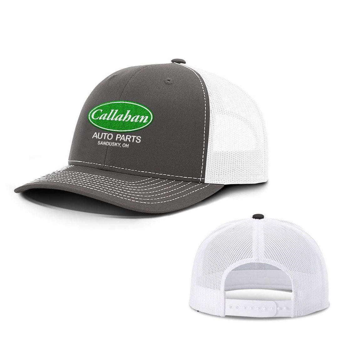 BustedTees.com Snapback / Charcoal and White / One Size Callahan Auto Parts Hats