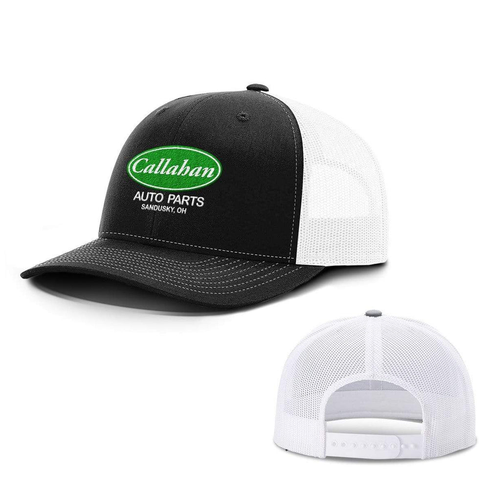 BustedTees.com Snapback / Black and White / One Size Callahan Auto Parts Hats