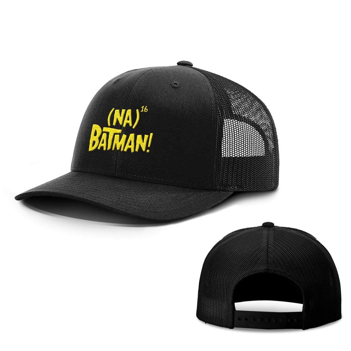 BustedTees.com Snapback / Full Black / One Size Hero Song Hats