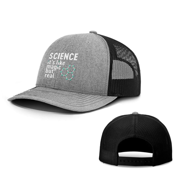 BustedTees.com Snapback / Heather and Black / One Size Science Magic Hats
