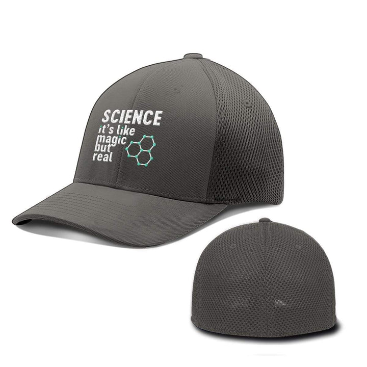 BustedTees.com Flexfit / Charcoal / S/M Science Magic Hats