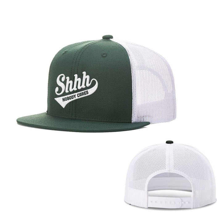 BustedTees.com Shh Nobody Cares Hats