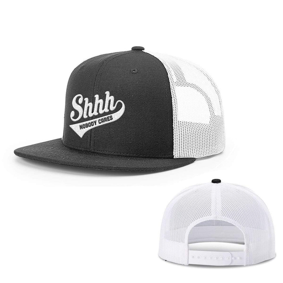BustedTees.com Shh Nobody Cares Hats