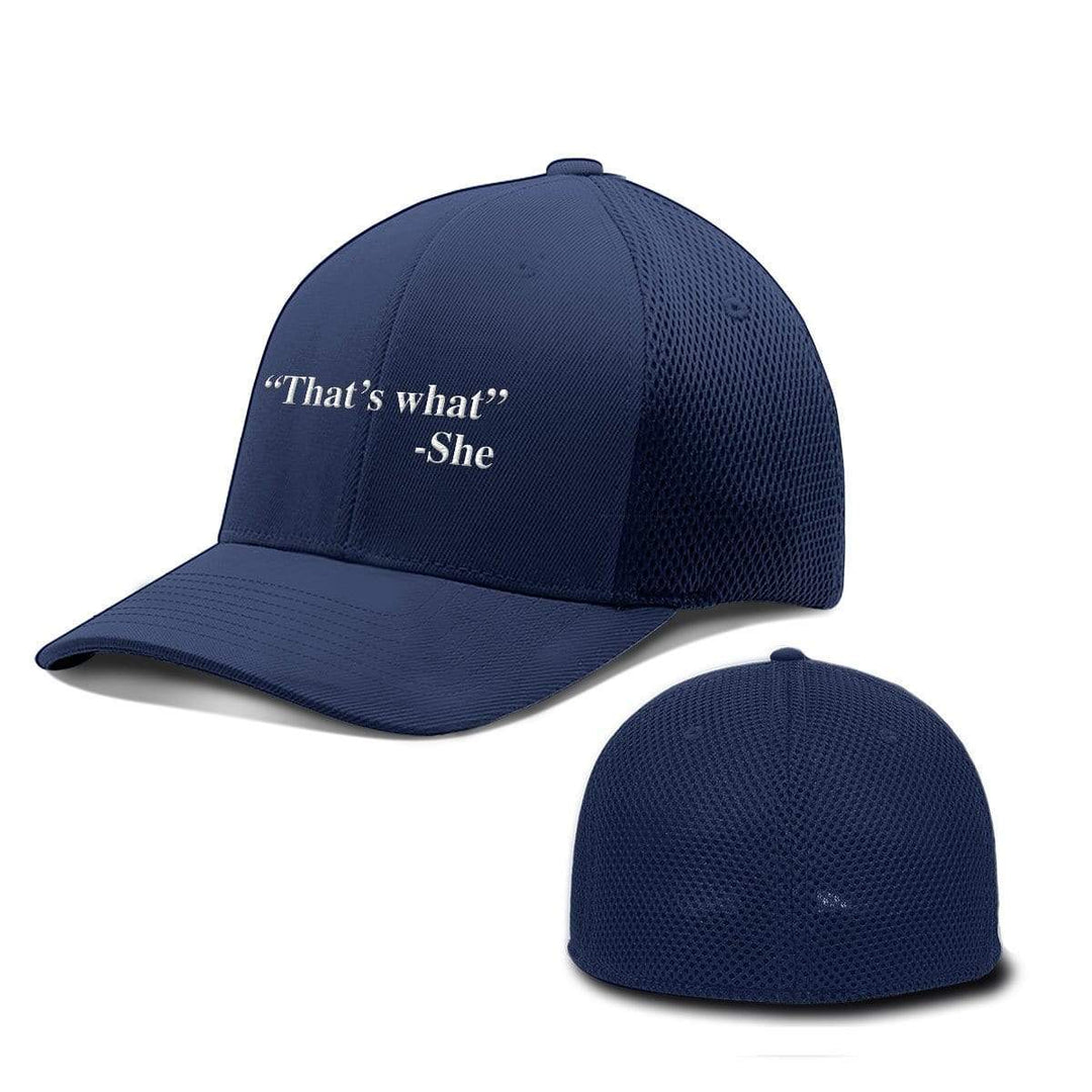 BustedTees.com Flexfit / Deep Navy / S/M That's What She Said Hats