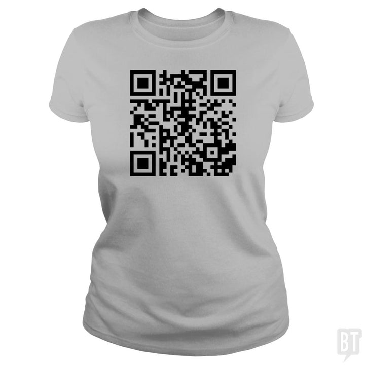 Rickroll QR Code - BustedTees.com