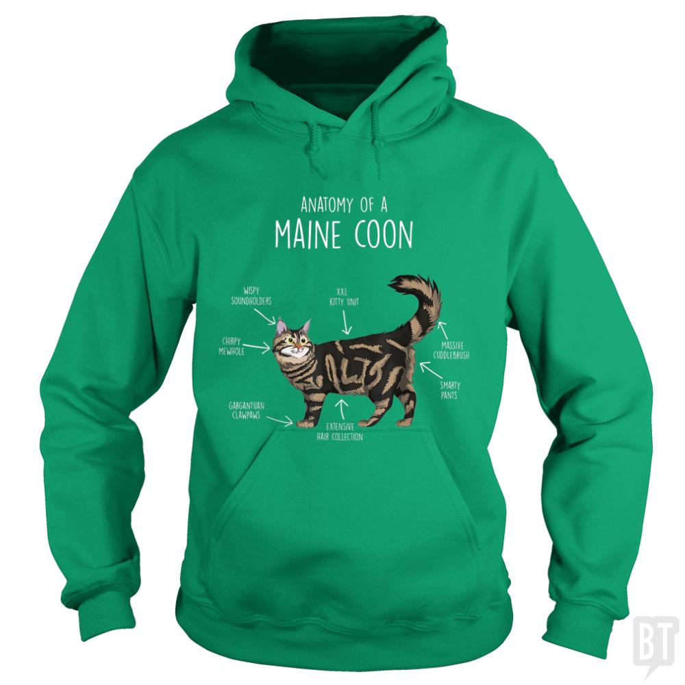Anatomy of a Maine Coon Cat Funny Cute - BustedTees.com