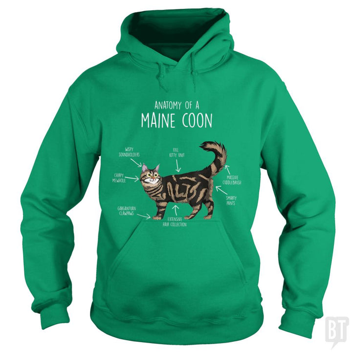 Anatomy of a Maine Coon Cat Funny Cute - BustedTees.com