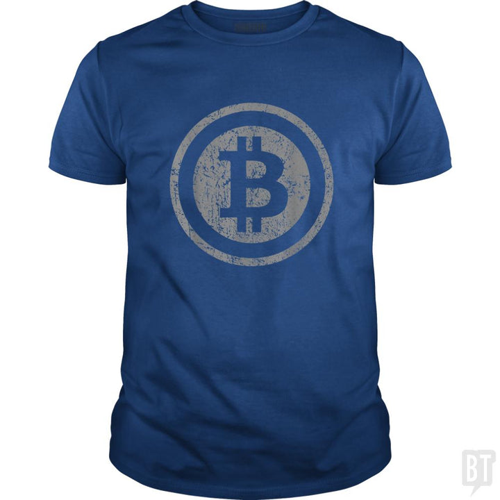 Vintage Bitcoin T-Shirt For Crypto Currency Trader - BustedTees.com