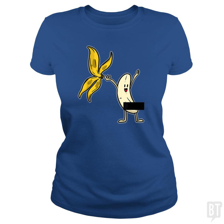 Banana Striptease Censored  Naked Funny Adult - BustedTees.com