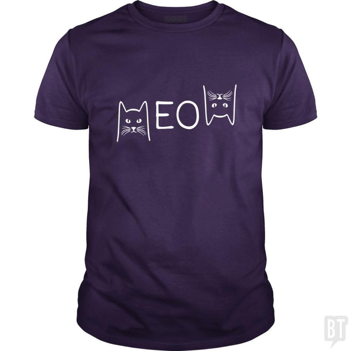 Funny Cats Meow Cat - BustedTees.com