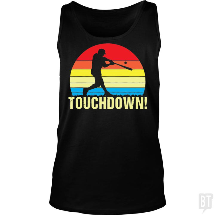 Touchdown Baseball Tank Tops - BustedTees.com