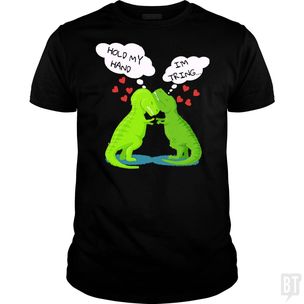 Hold My Hand T- Rex Couple
