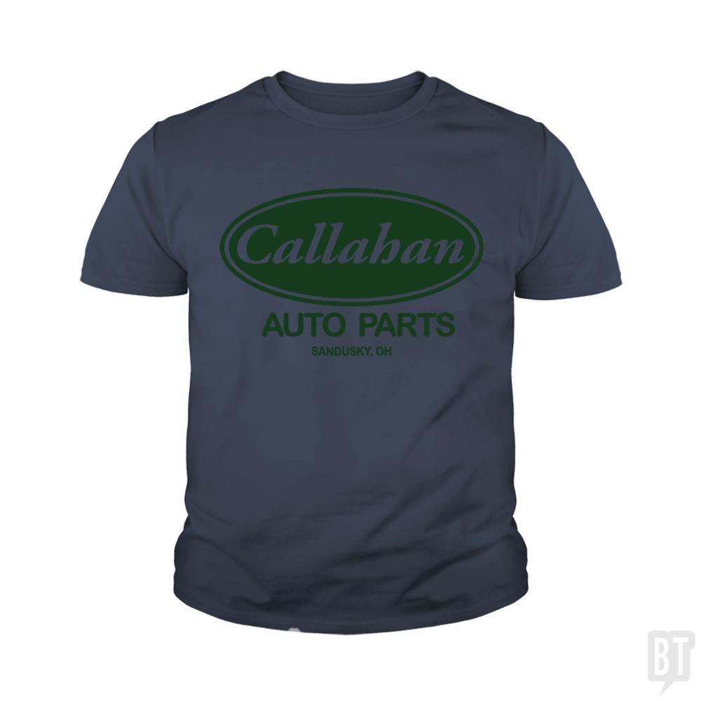 Callahan Auto Parts Kids Shirt - BustedTees.com