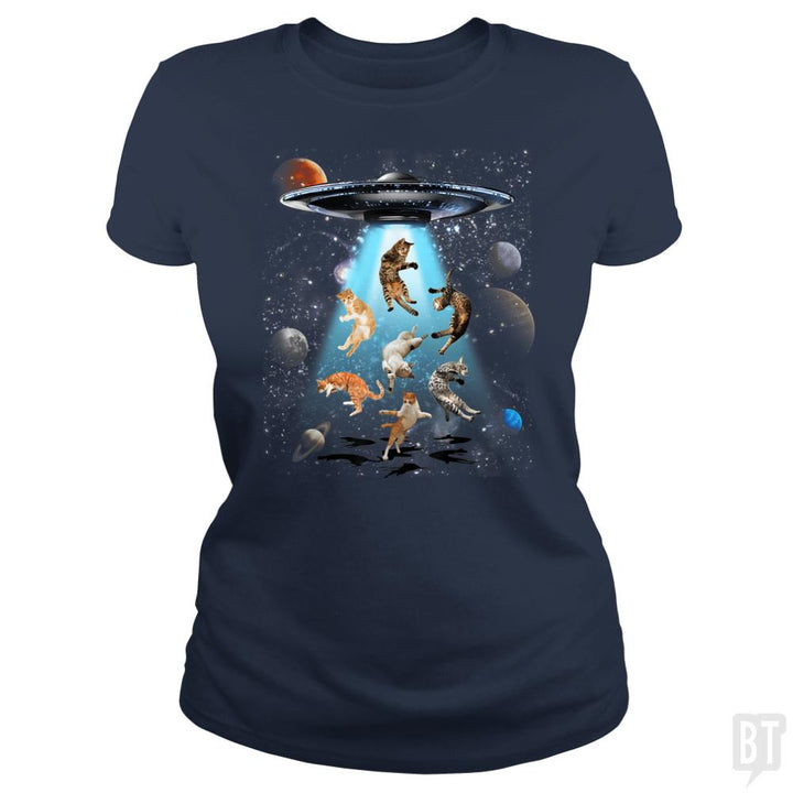 Galaxy Cat Shirt - BustedTees.com