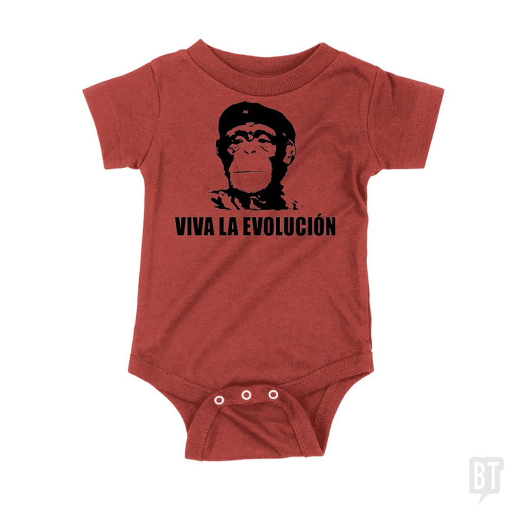 Viva La Evolucion Onesie - BustedTees.com
