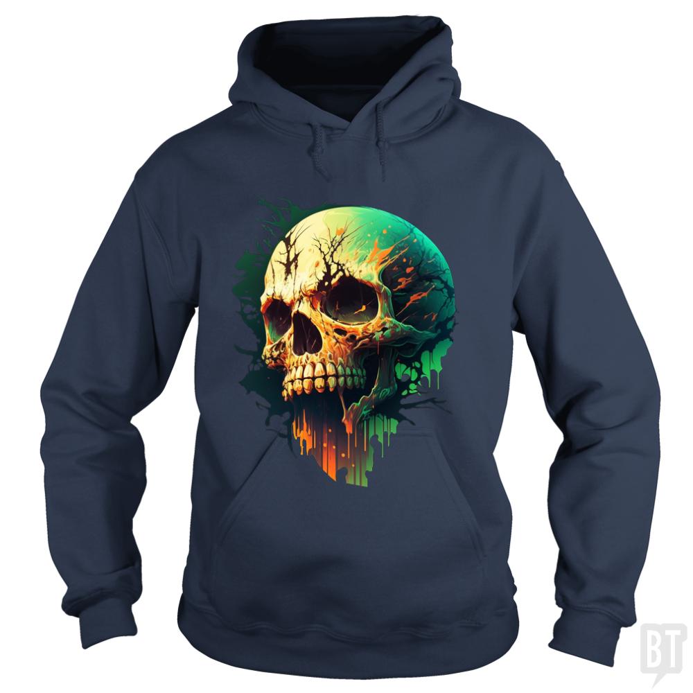 Splattered Skull Hoodie