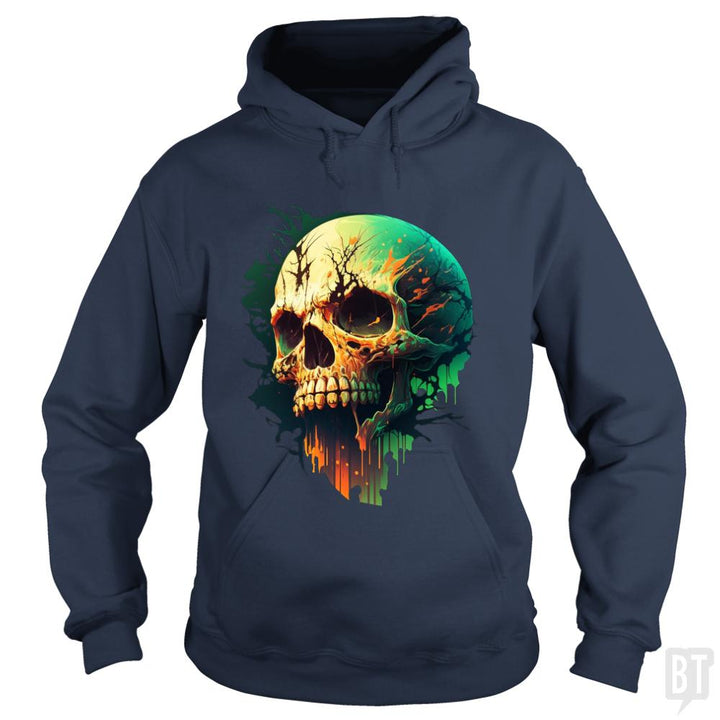 Splattered Skull Hoodie