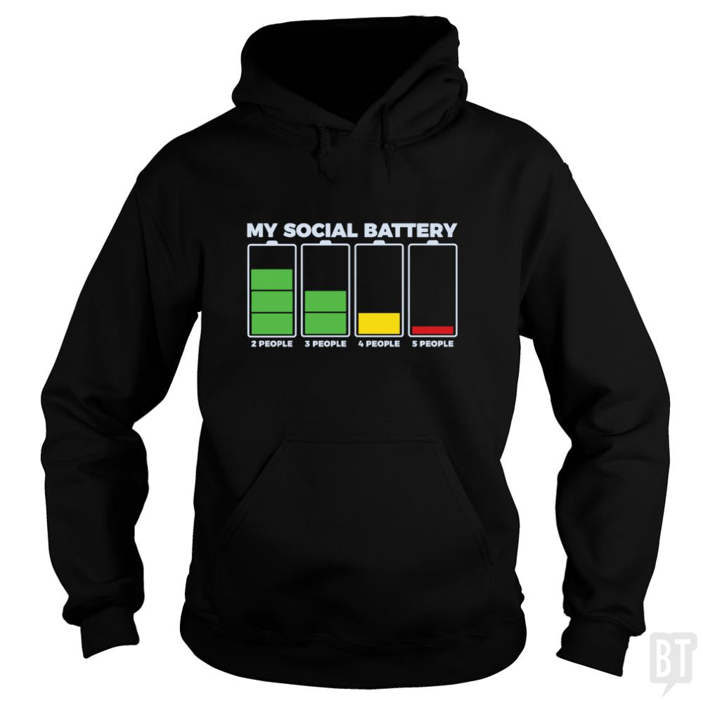 Introvert My Social Battery - BustedTees.com