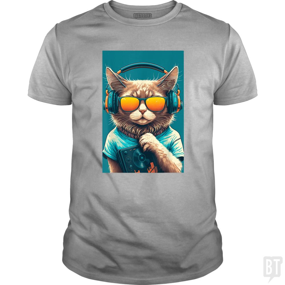 DJ Vintage 80s Cat Kitten