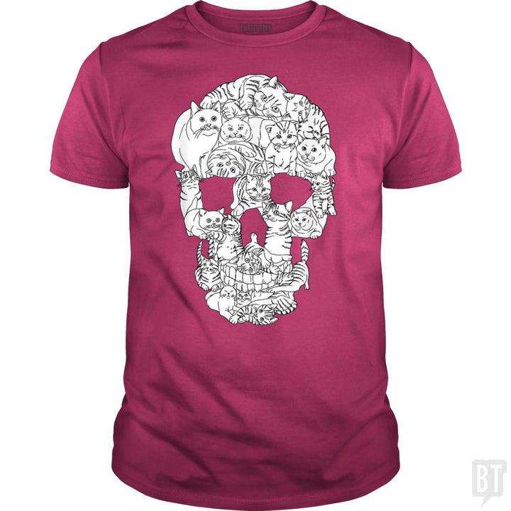 Cats Skull - BustedTees.com