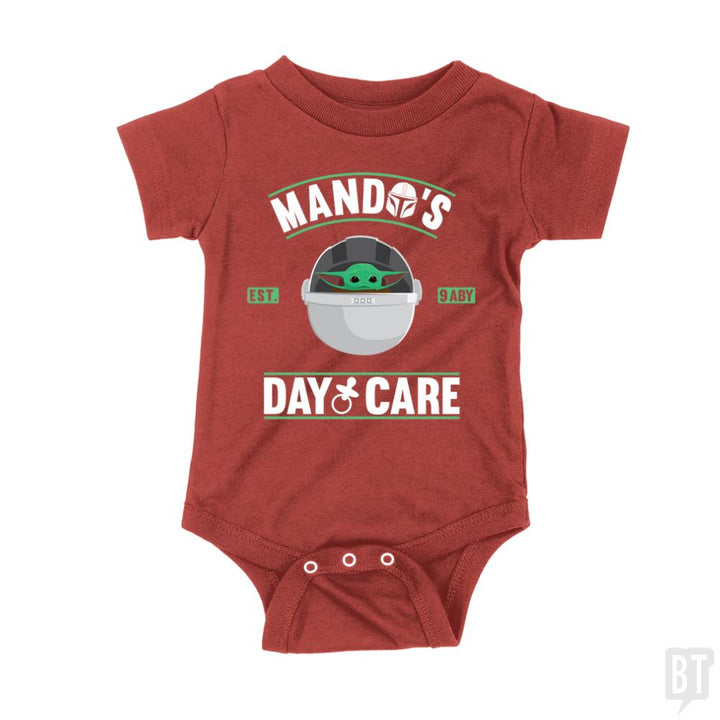 Mando's day care Kids Shirt - BustedTees.com