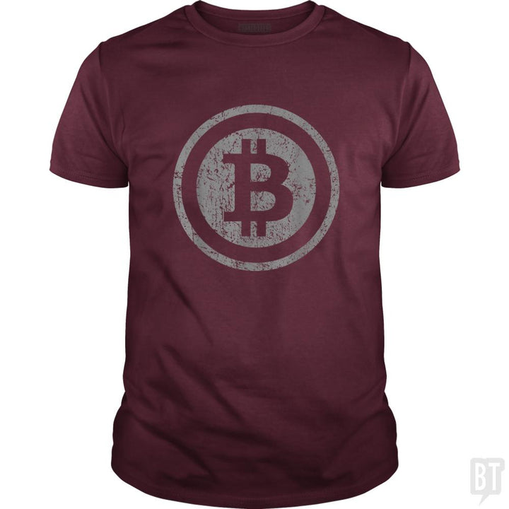 Vintage Bitcoin T-Shirt For Crypto Currency Trader - BustedTees.com