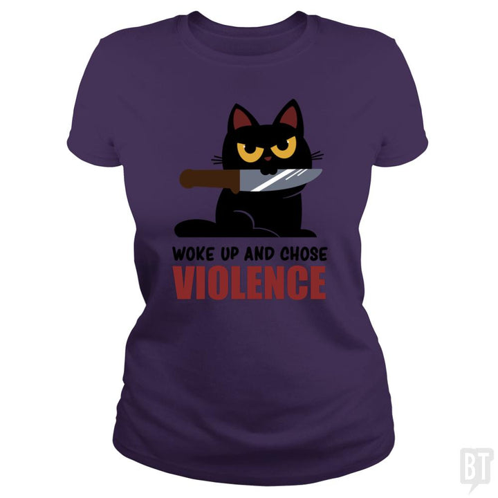 Violent Cat - BustedTees.com