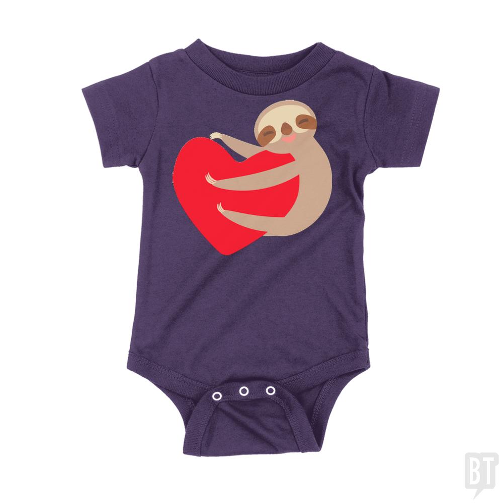 Lovey Sloth Baby Bodysuit