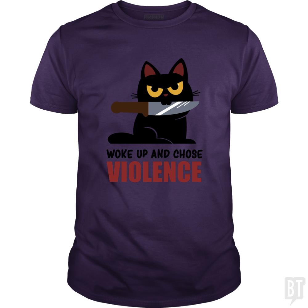 Violent Cat - BustedTees.com