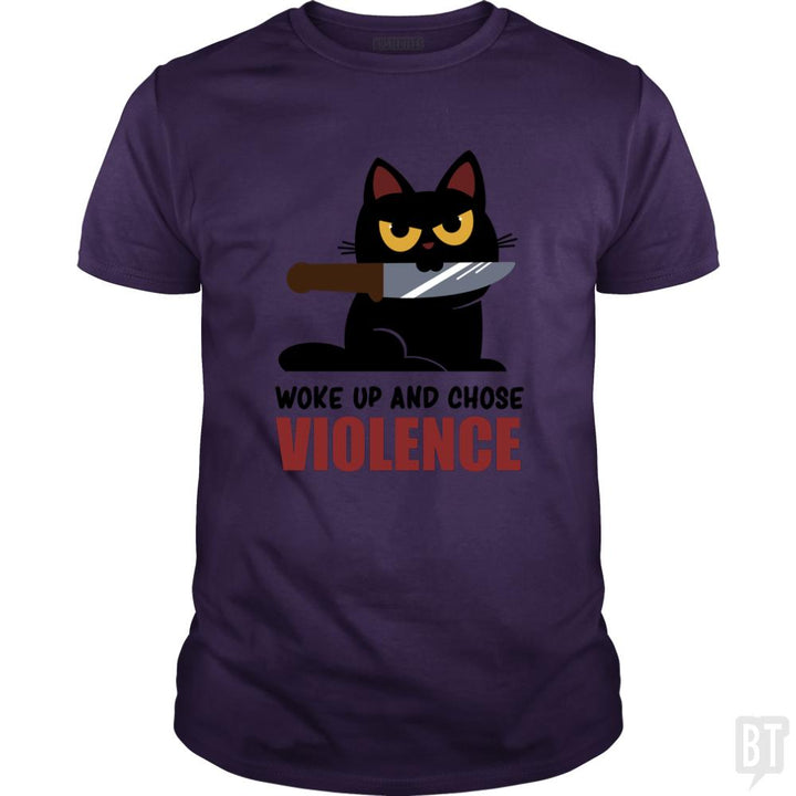 Violent Cat - BustedTees.com