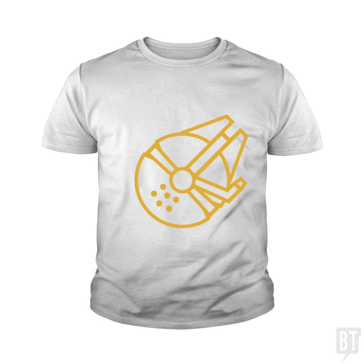 Millennium Falcon Kids Shirt - BustedTees.com