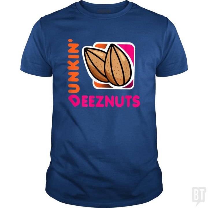 Dunkin Deez Nuts Funny Gifts Deez-Nuts - BustedTees.com