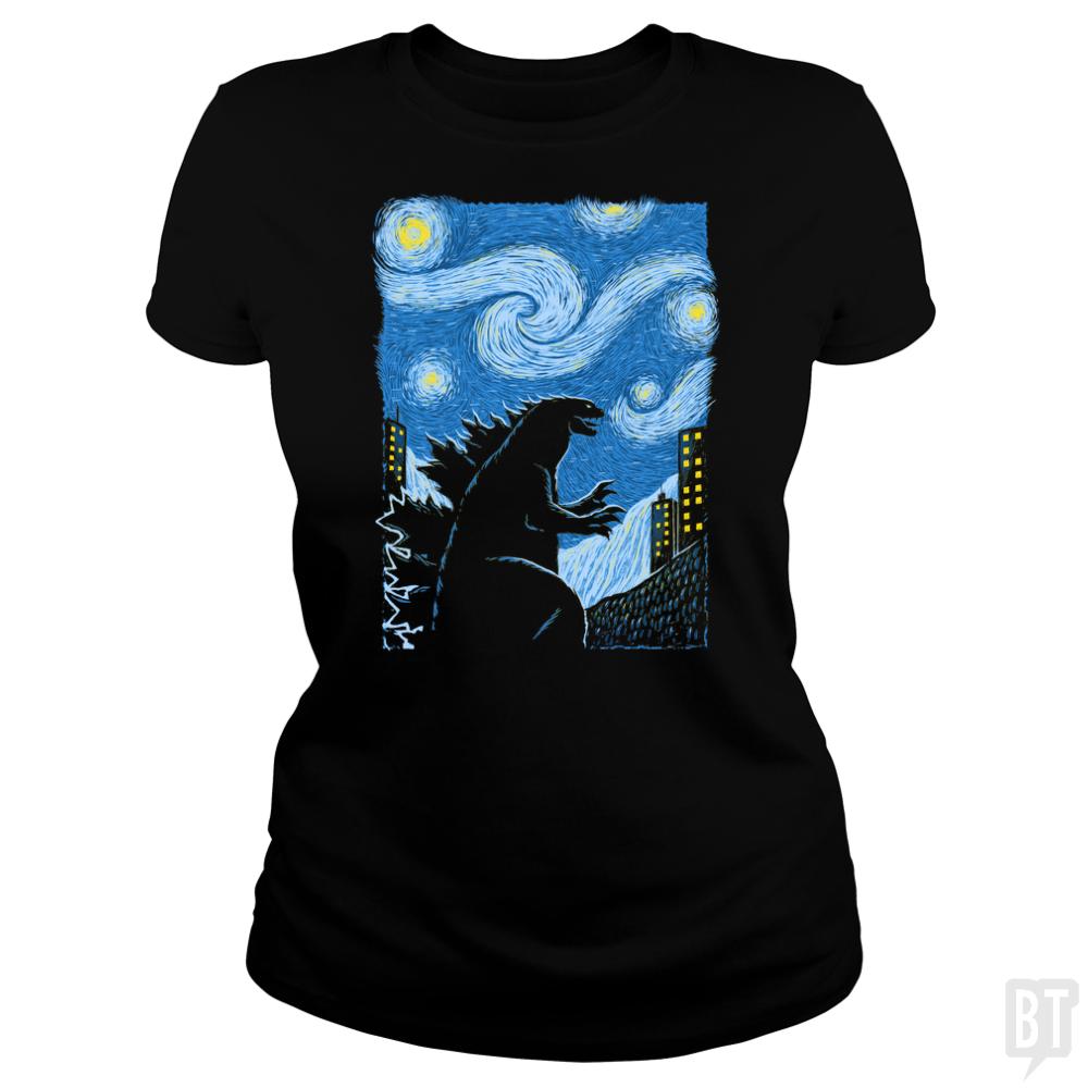 Gogh-Zilla - BustedTees.com