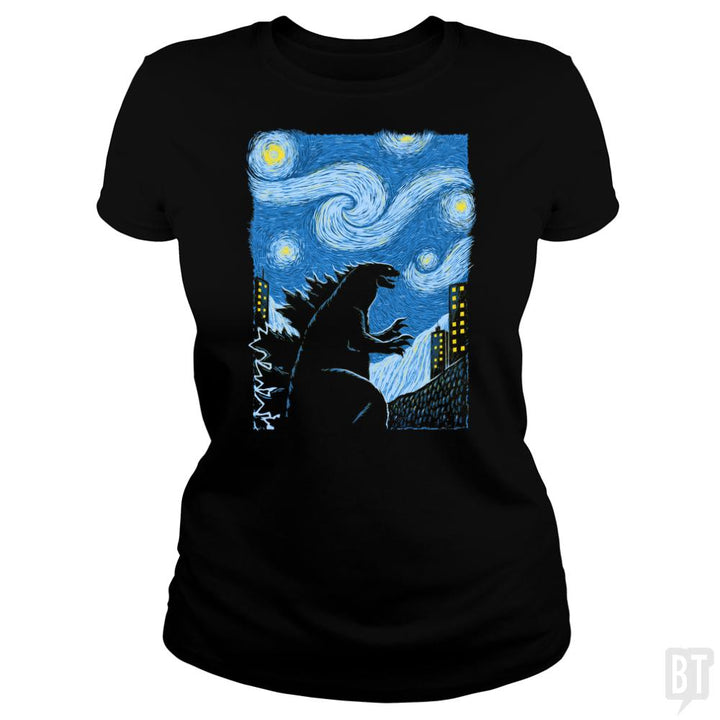 Gogh-Zilla - BustedTees.com
