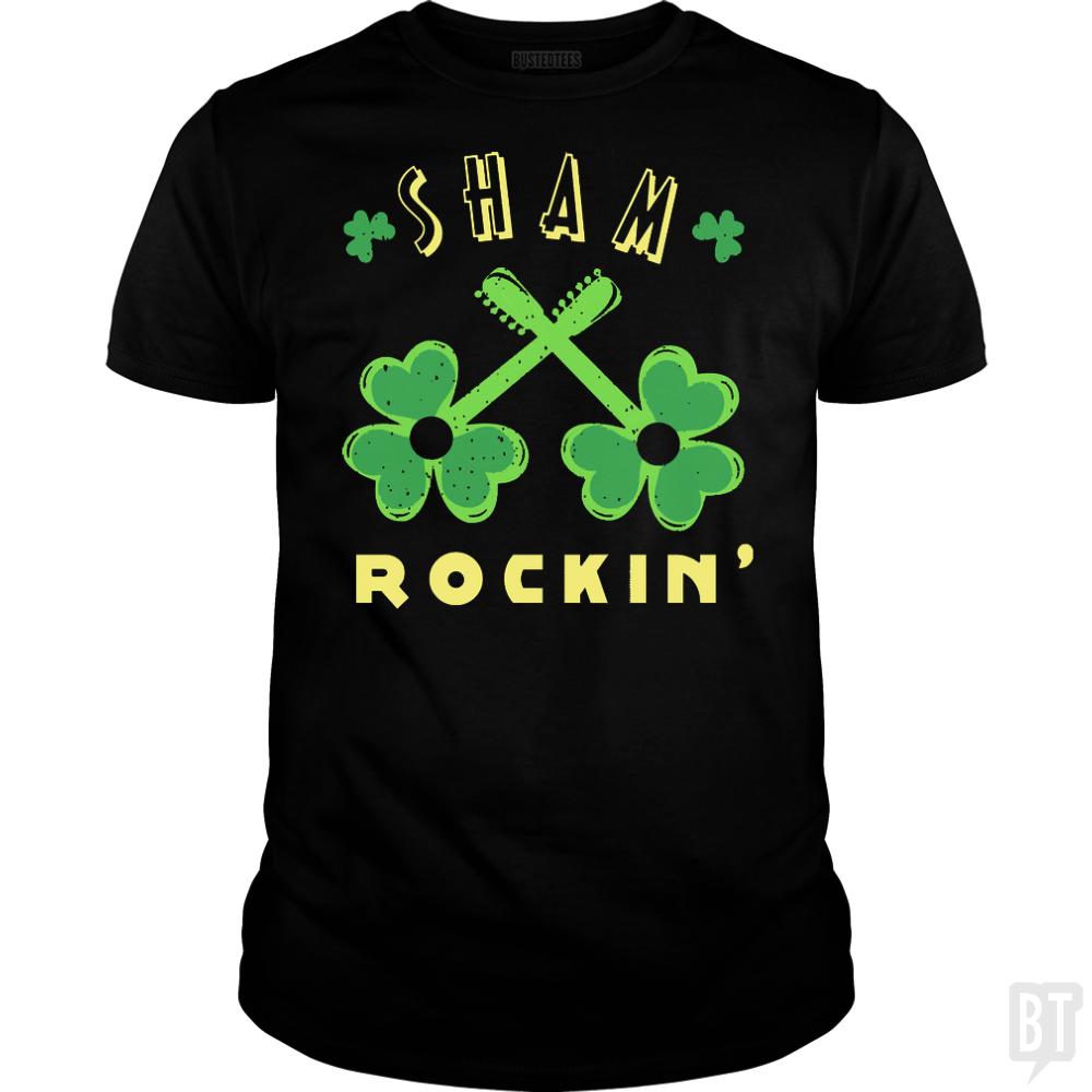 Day Guitar Sham Rocking Shamrock Saint Patricks D