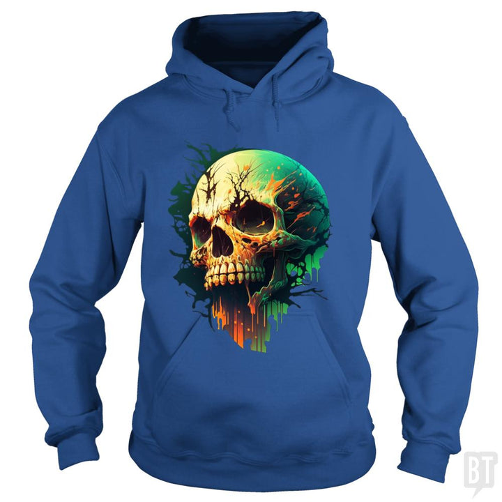 Splattered Skull Hoodie