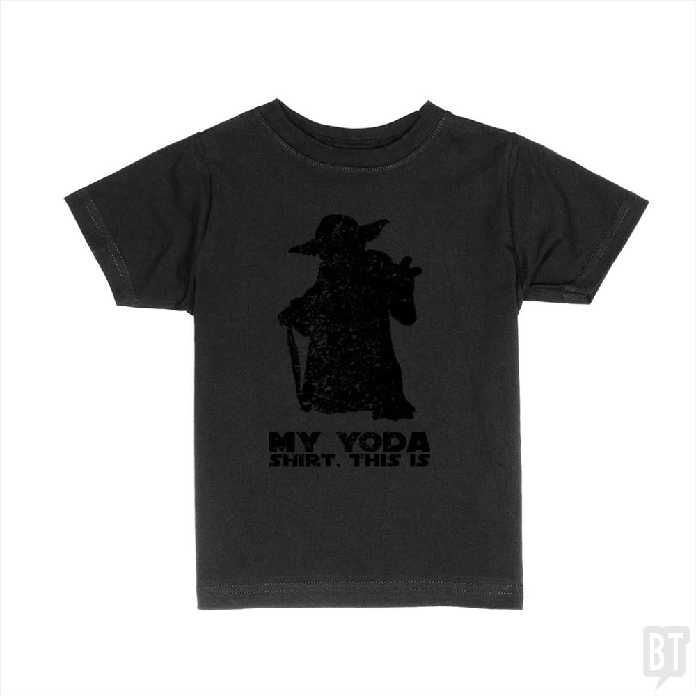 This is my Yoda shirt. Kids Shirt - BustedTees.com