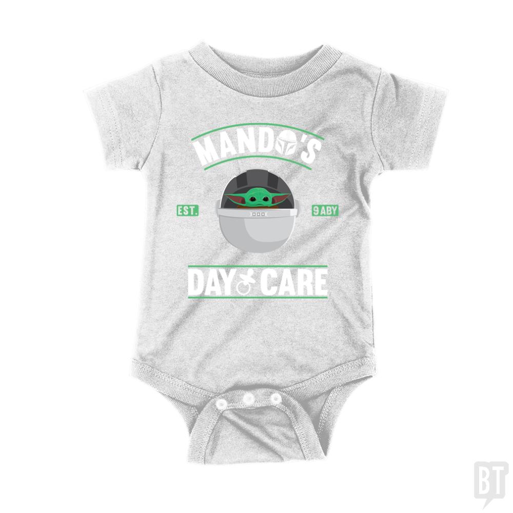 Mando's day care Kids Shirt - BustedTees.com