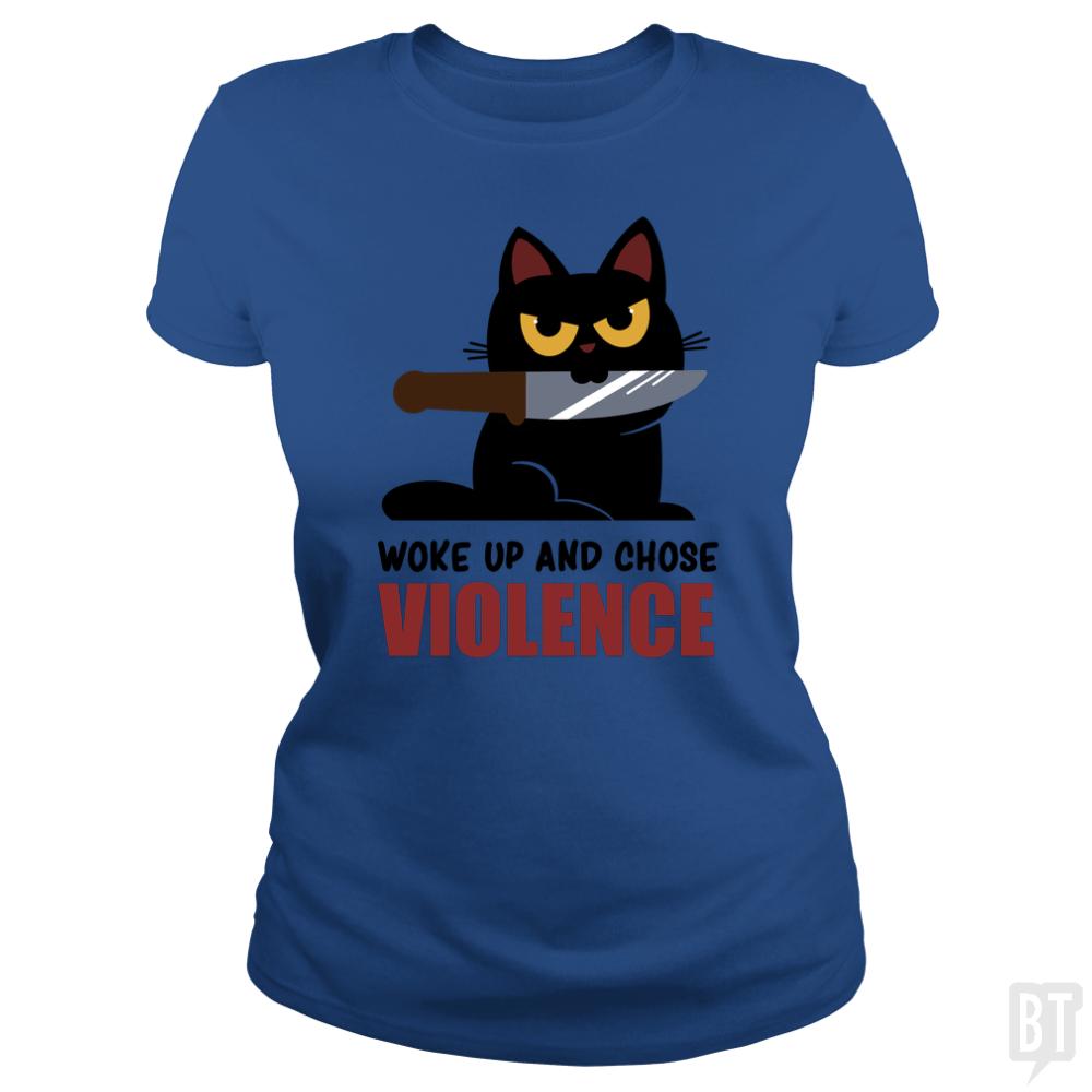 Violent Cat - BustedTees.com