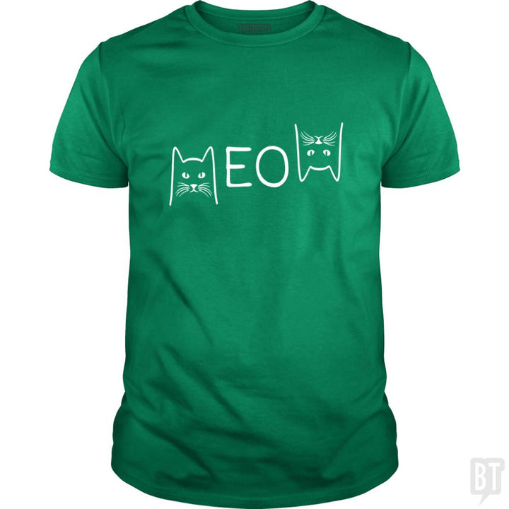 Funny Cats Meow Cat - BustedTees.com