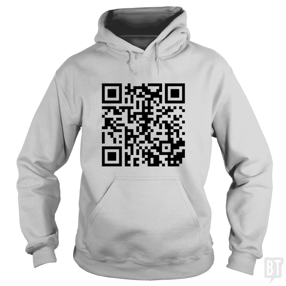 Rickroll QR Code - BustedTees.com