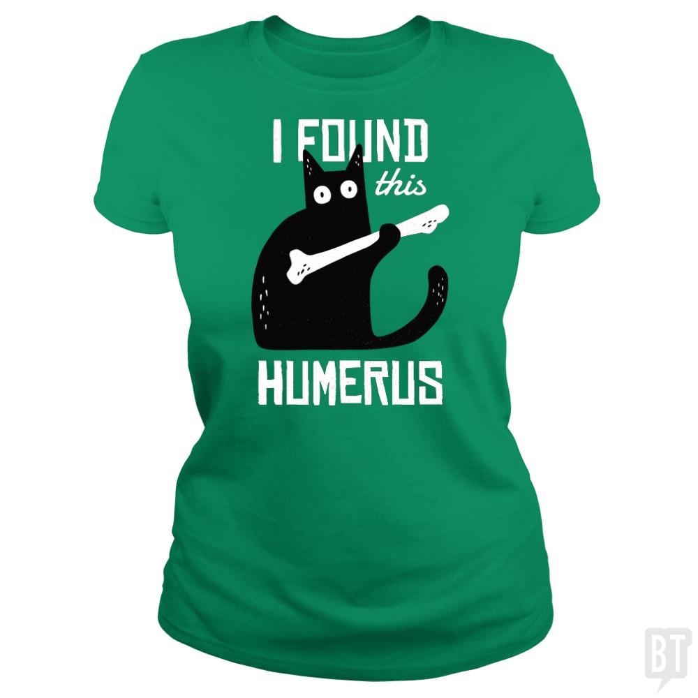 Funny Cat with a Bone - BustedTees.com