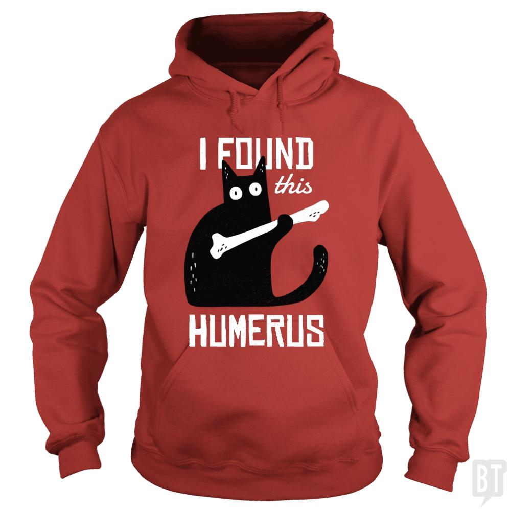 Funny Cat with a Bone - BustedTees.com