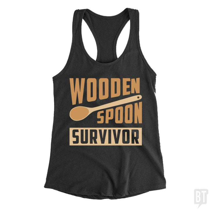 Wooden Spoon Survivor Tank Tops - BustedTees.com