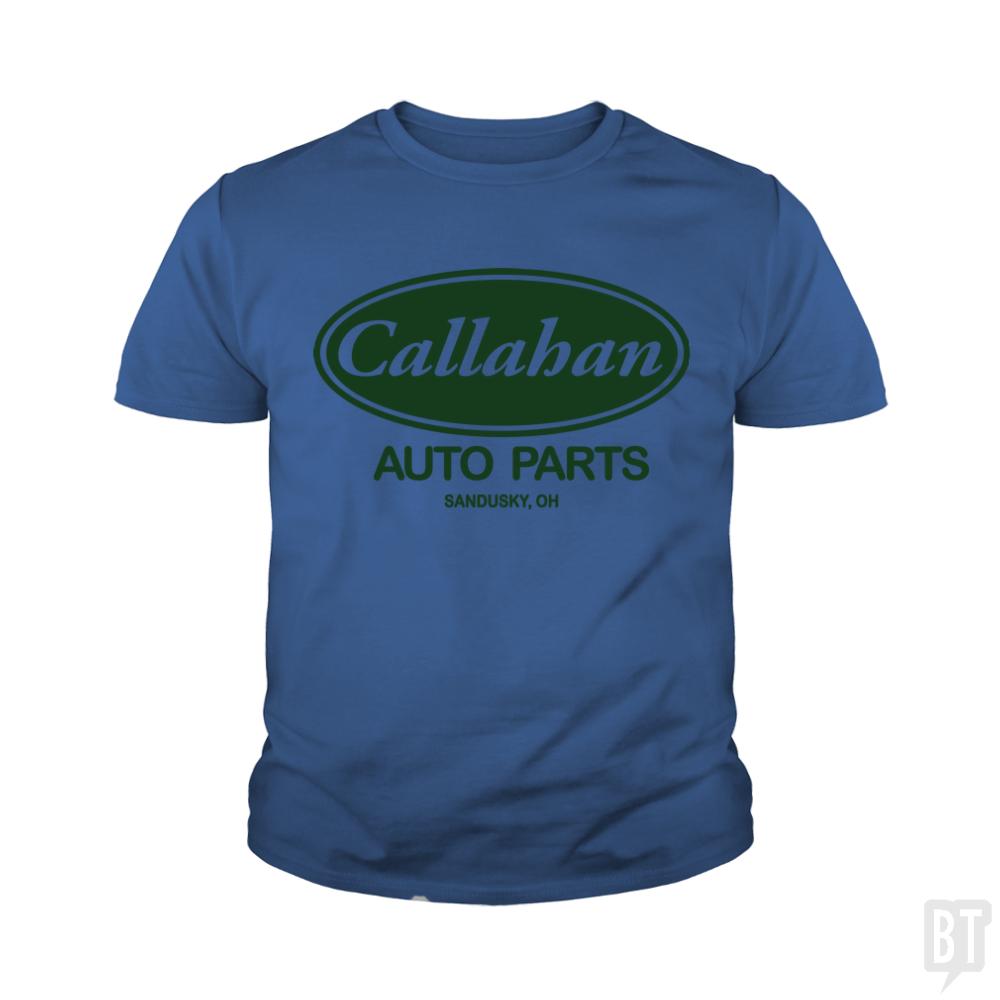Callahan Auto Parts Kids Shirt - BustedTees.com